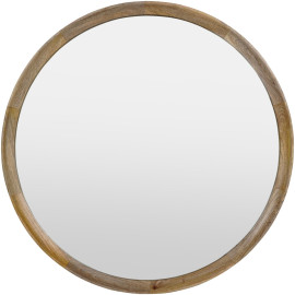 Light Oak Circular Mirror - Small 